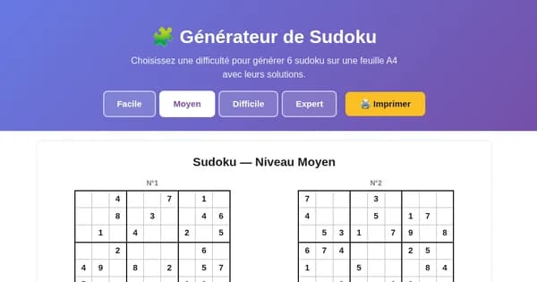 ImprimerSudoku